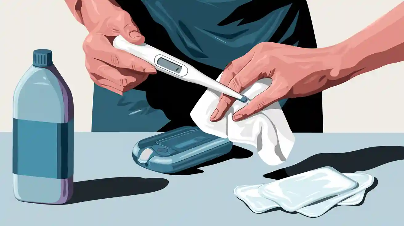 体温計を使用後に正しく消毒する方法