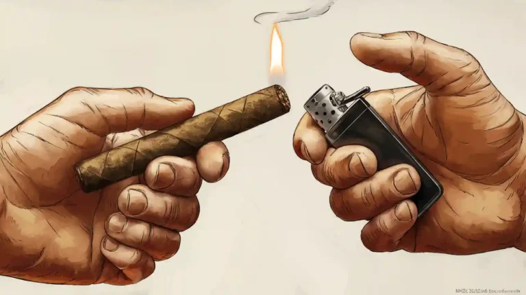 Backwoods の葉巻の火の付け方