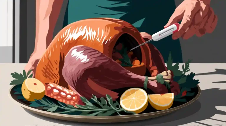 七面鳥のどこに肉用温度計を刺すべき？